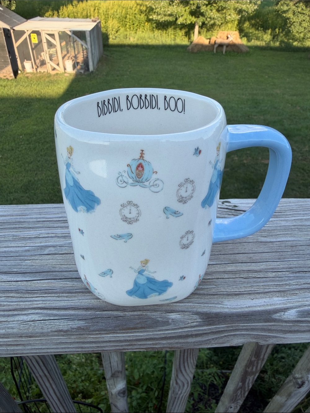 Rae DunnCinderella Blue and White Ceramic Mug - Disney